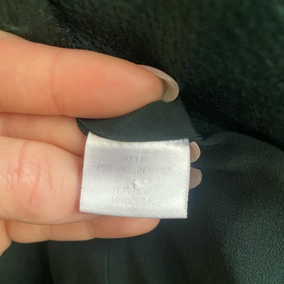 Emerald Virgin Wool & Silk Faux Wrap Peplum Tunic - Picture 10 of 11